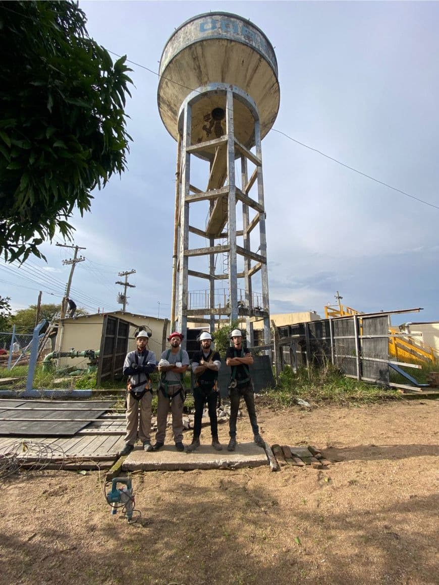 Demolição caixa d’água Arambare